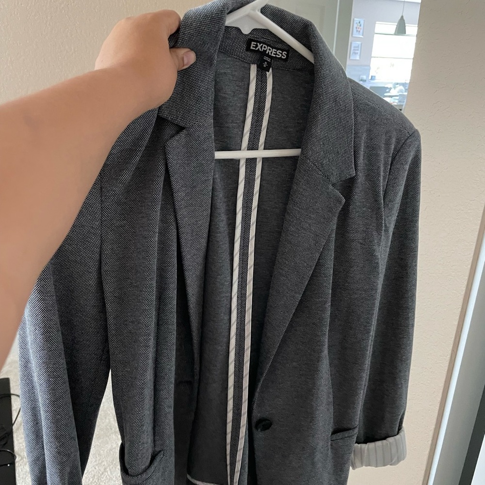 Medium gray blazer from express, never worn